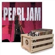 Buy Crosley Record Storage Crate Pearl Jam Ten Vinyl Album Bundle