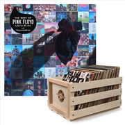 Buy Crosley Record Storage Crate Pink Foyd The Best Of Pink Floyd: A Foot In The Door Vinyl Album Bundle