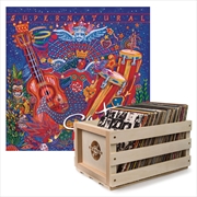 Buy Crosley Record Storage Crate Santana Supernatural Vinyl Album Bundle