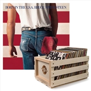Buy Crosley Record Storage Crate Bruce Springsteen Born In The U.S.A Vinyl Album Bundle