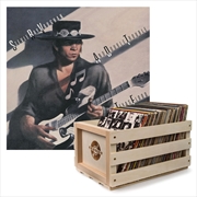 Buy Crosley Record Storage Crate Stevie Ray Vaughan Texas Food Vinyl Album Bundle