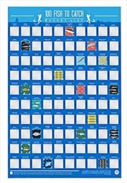 Buy Bucket List Scratch Poster - 100 Fish To Catch