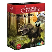 Buy Australian Geographic Triceratops Building Dinosaur Kit Toy