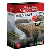 Buy Australian Geographic Diplodocus Building Dinosaur Kit Toy