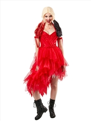 Buy Harley Quinn Red Dress Costume - Size Xs