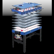 Buy 4FT 12-in-1 Combo Games Tables Foosball Soccer Basketball Hockey Pool Table Tennis
