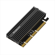 Buy Simplecom EC415B NVMe M.2 SSD to PCIe x4 x8 x16 Expansion Card with Aluminium Heat Sink Black