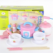 Buy Kids Wooden Kitchen Tea Set Pretend Play