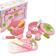 Buy 11 Pieces Kids Wooden Kitchen Play Set