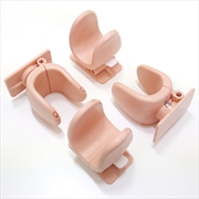 Buy Appason 4X Apricot Pink Door Lever Lock Pet Child Proof Adhesive Handle Lock