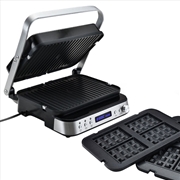 Buy EUROCHEF Smart Multi Contact Grill Sandwich Press Panini Waffle Maker Griddle Stainless Steel