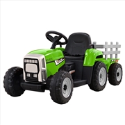Buy Rigo Ride On Car Tractor Trailer Toy Kids Electric Cars 12V Battery Green