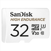Buy SANDISK HIGH ENDURANCE MICROSDHC CARD SQQNR 32G UHS-I C10 U3 V30 100MB/S R 40MB/S W SD ADAPTOR SDSQQ