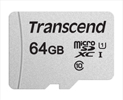 Buy TRANSCEND TS64GUSD300S 64GB UHS-I U1 microSD w/o Adapter  (microSDHC I, C10, U1)