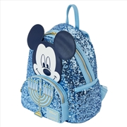 Buy Loungefly Disney - Mickey Mouse Hanukkah Sequin Glow Mini Backpack