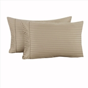 Buy Accessorize 325TC Pair of Cuffed Standard Pillowcases Linen