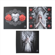 Buy Anne Stokes Set of 3 Only Love Remains Wall Canvas