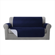 Buy Artiss Sofa Cover Quilted Couch Covers 100% Water Resistant 3 Seater Navy