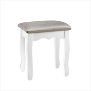 Buy Artiss Dressing Table Stool Makeup Chair Bedroom Vanity Velvet Fabric Grey
