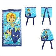 Buy Kids Beach Towel N Bag Dolphin