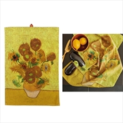 Buy Bedding House Van Gogh Sunflower Yellow Tea Towel
