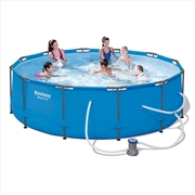Buy Bestway Swimming Pool Above Ground Filter Pump Steel Pro Frame Pools