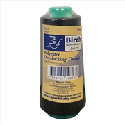 Buy Black Overlocking Thread 2000m Polyester Birch Overlocker Cone Spool Sewing