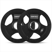 Buy CORTEX 5kg Tri-Grip Olympic Plates 50mm (Pair)