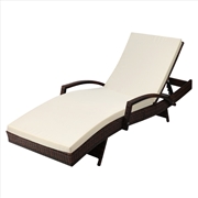 Buy Gardeon Outdoor Sun Lounge - Brown