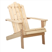 Buy Gardeon Outdoor Sun Lounge Beach Chairs Table Setting Wooden Adirondack Patio Chair Light Wood Tone