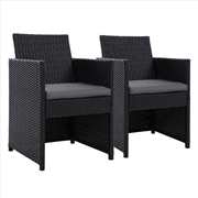 Buy Gardeon Outdoor Chairs Dining Patio Furniture Lounge Setting Wicker Garden