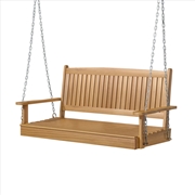 Buy Gardeon Porch Swing Chair With Chain Outdoor Furniture Wooden Bench 2 Seat Teak
