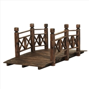 Buy Gardeon Garden Ornaments Wooden Rustic Bridge Decor Outdoor Decoration Yard