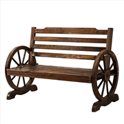 Buy Gardeon Wooden Garden Bench Seat Outdoor Furniture Wagon Chair Patio Lounge
