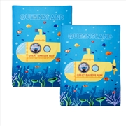 Buy IDC Homewares Set of 2 Christopher Vine Design Tea Towels Great Barrier Reef