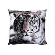 Buy Just Home Blue Eyes Stripes Tiger Square Filled Cushion