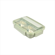 Buy Kylin 304 Stainless Steel 4 Divided Simple Lunch Box with a cultery set - Green