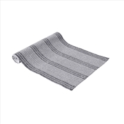 Buy Ladelle Repose Ribbed 100% Cotton Table Runner Denim