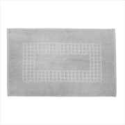 Buy Microfiber Soft Non Slip Bath Mat Check Design (Grey)
