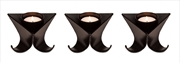 Buy Small Decorative Black Metal Tea Light Candle Holders in Set of 3