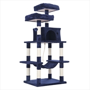 Buy Paw Mate 145cm Blue Cat Tree WHISKY Sisal Scratching Post Scratcher Pole Condo House Tower