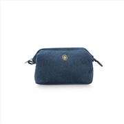 Buy PIP Studio Velvet Quilted Dark Blue Small Cosmetic Purse