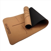 Buy Powertrain Cork Yoga Mat with Carry Straps Home Gym Pilates - Body Line