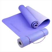 Buy Powertrain Eco-Friendly TPE Pilates Exercise Yoga Mat 8mm - Light Purple