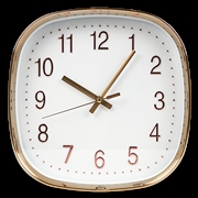 Buy Modern Wall Clock Silent Non-Ticking Quartz Battery Operated Gold