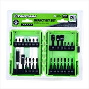Buy Taipan 26PCE Impact Bit Set Magnetic Tips Various Heads Storage Case
