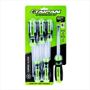 Buy Taipan 6PCE Screwdriver Set Magnetic Tips Chrome Steel Plated Construction