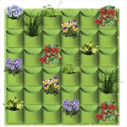 Buy 36 Pockets Wall Hanging Planter Planting Grow Bag Vertical Garden Vegetable Flower Green