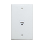 Buy Ethernet Wall Plate 1 Port Cat6 Ethernet Cable Wall Plate Adapter