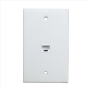 Buy Ethernet Wall Plate 1 Port Cat6 Ethernet Cable Wall Plate Adapter